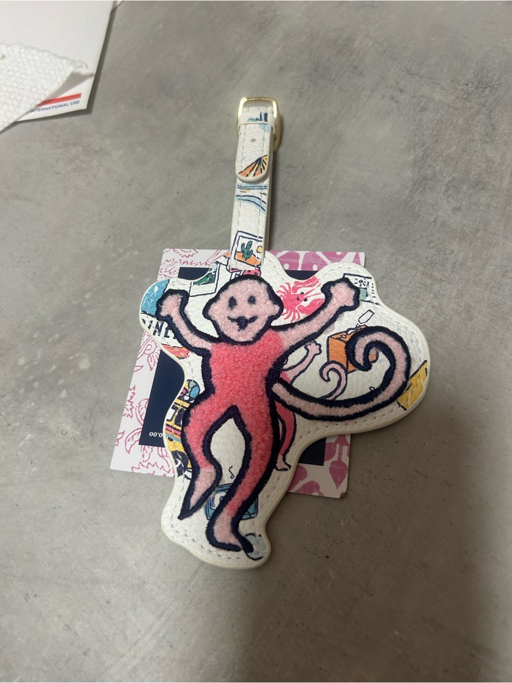 Roller Rabbit Roadtrip luggage tag